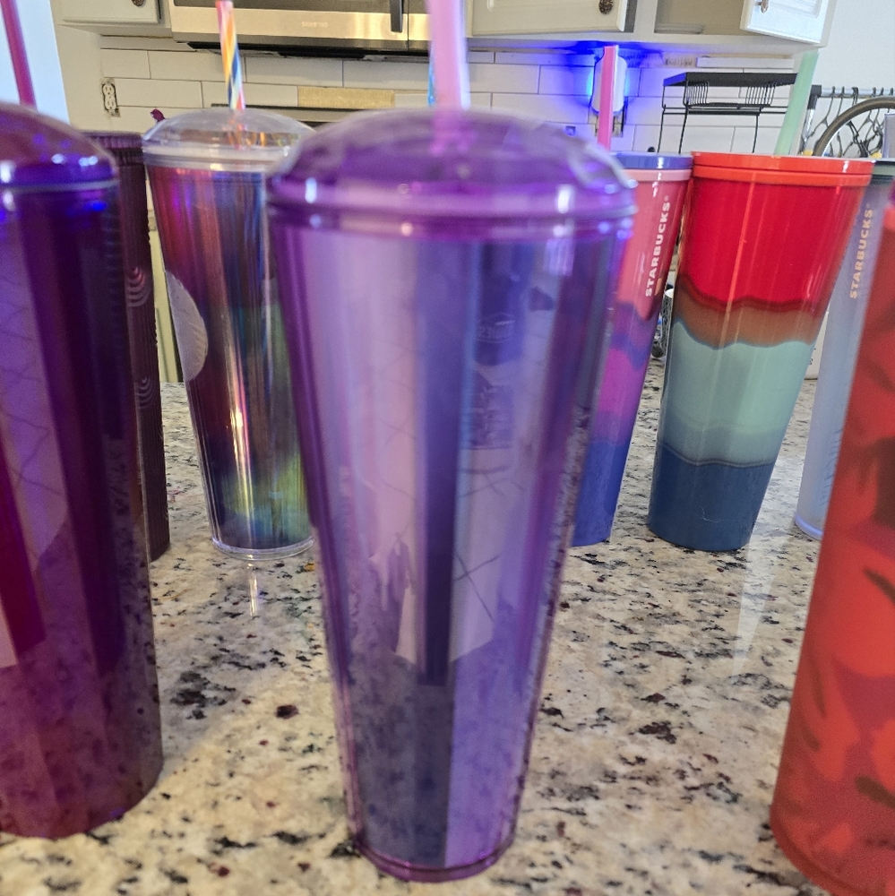 Starbucks tumbler light purple